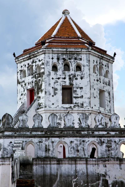 Asien Bangkok Temple Thailand Abstrakt Korsfärger Tak Och Färger Religion — Stockfoto