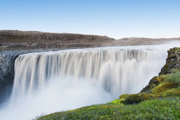 Dettifoss Legerősebb Vízesés Izland Egész Európában Nem Található Jokulsargljufur Nemzeti — Stock Fotó