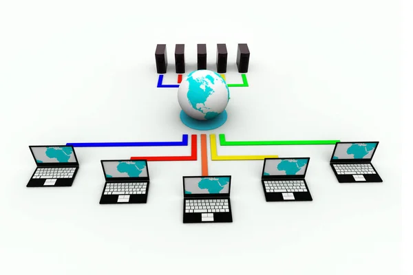 Global Computer Network Digital Concept