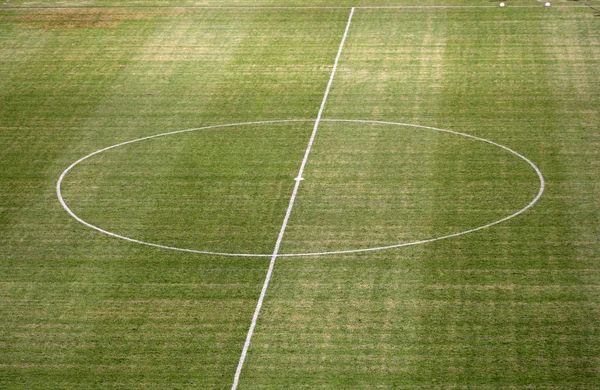 空のサッカー サッカーピッチ — ストック写真