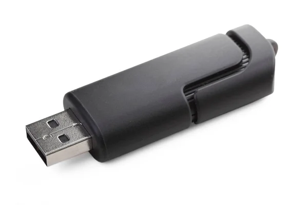 Pamięci Flash Usb Białym Tle — Zdjęcie stockowe