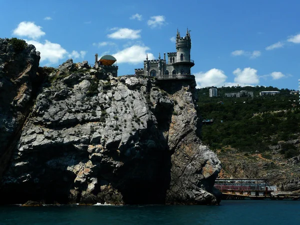 Ninho Andorinha Castelo Cênico Sobre Mar Negro Yalta Crimeia Ucrânia — Fotografia de Stock