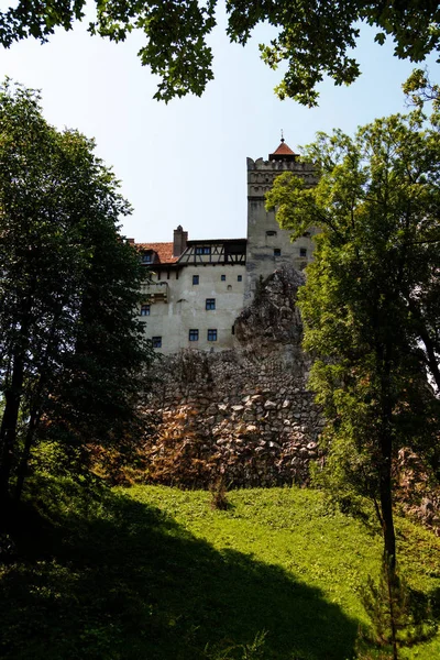 Castillo Salvado Transilvania Vista Desde Abajo —  Fotos de Stock