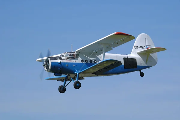 Antonov Transportam Aeronaves Durante Show Aéreo Caslav — Fotografia de Stock