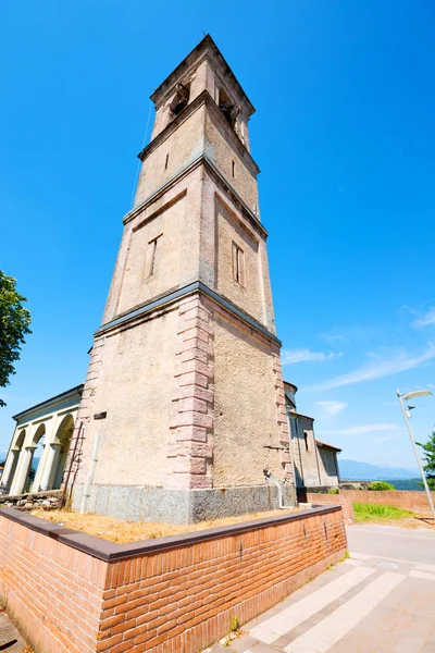 Antico Orologio Torre Italia Europa Vecchia Pietra Campana — Foto Stock