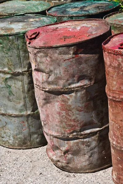 Several Barrels Toxic Waste Dump Stock Photo by ©YAYImages 258875636