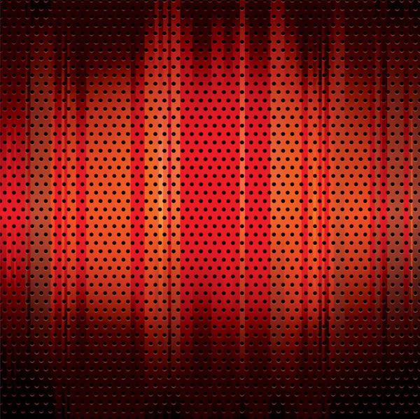 Vermelho Grunge Fundo Metal Com Buracos Redondos Copyspace — Fotografia de Stock