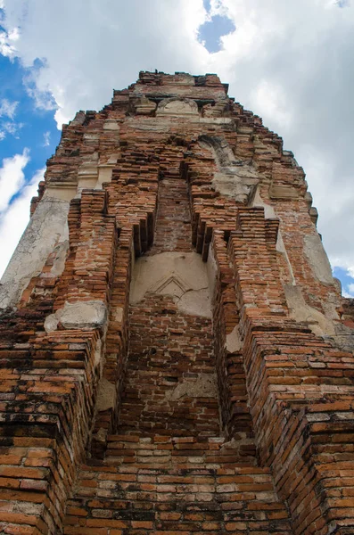 Wat Mahathat Templo Encuentra Casi Justo Centro Ayutthaya Cree Que — Foto de Stock