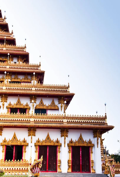 Delante Del Templo Impresionante Arquitectura Tailandia — Foto de Stock