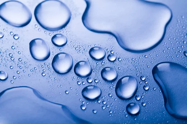 Вода Падає Фон Свіжа Блакитна Тема — стокове фото