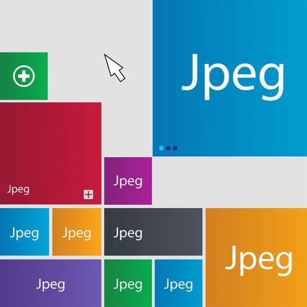 Αρχείο Εικονιδίων Jpg Κατεβάστε Σύμβολο Αρχείου Εικόνας Σύνολο Από Χρωματιστά — Φωτογραφία Αρχείου