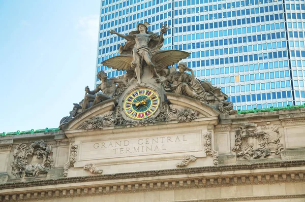 Grand Central Terminal Ancienne Entrée Fermer New York — Photo