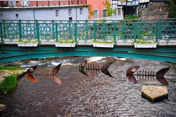 Ponte Rio Escultura Monschau — Fotografia de Stock
