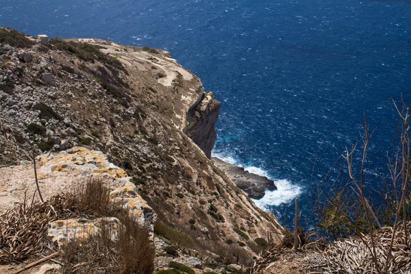 Dingli Cliffs Una Las Partes Más Bellas Costa Isla Malta — Foto de Stock
