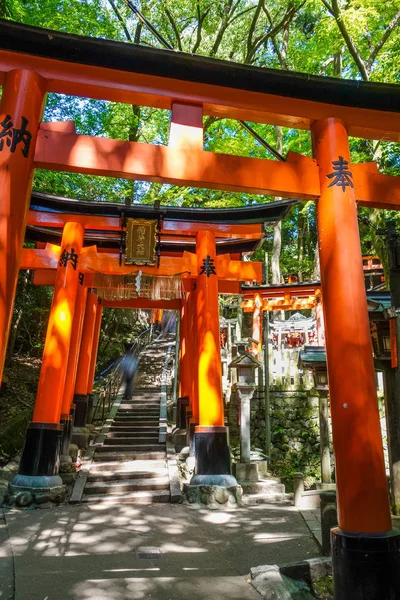 Santuário Fushimi Inari Taisha Torii Kyoto Japão — Fotografia de Stock