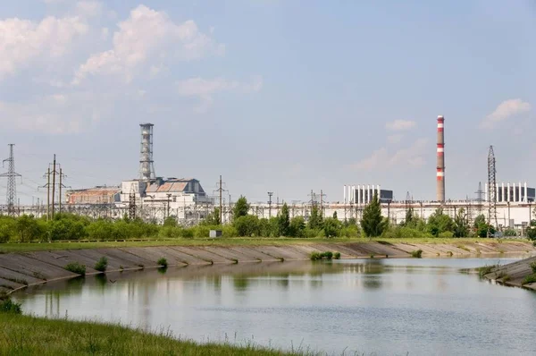 Centrale Nucléaire Tchernobyl Ukraine Est Ouvert Aux Touristes Avec Sarcophage — Photo