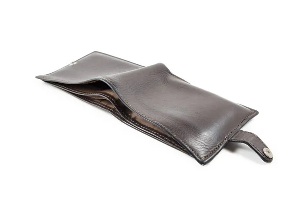 Brown Wallet Isolated White Background — Stock Photo, Image