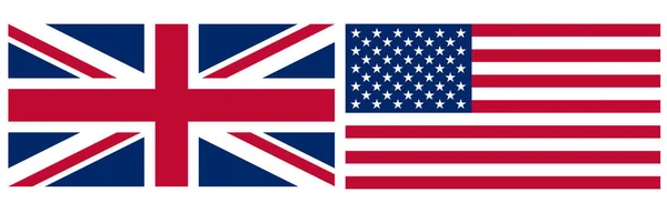 Union jack and American flag — Stock Photo © multipla11 #8488173