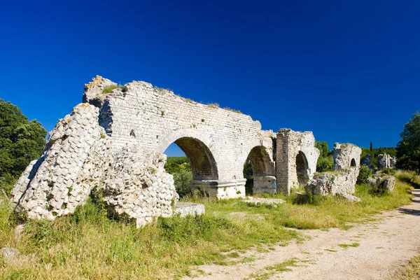 Pozůstatky Římského Akvaduktu Poblíž Meunerie Provence Francie — Stock fotografie