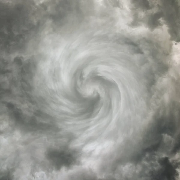 Sich Drehende Spirale Dunkler Himmel Mit Gewitterwolken — Stockfoto