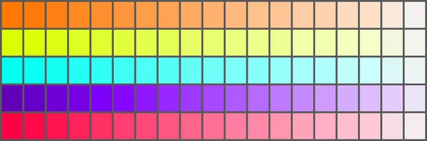 Paleta Kolorów Szerokim Zakresem Kolorów — Zdjęcie stockowe