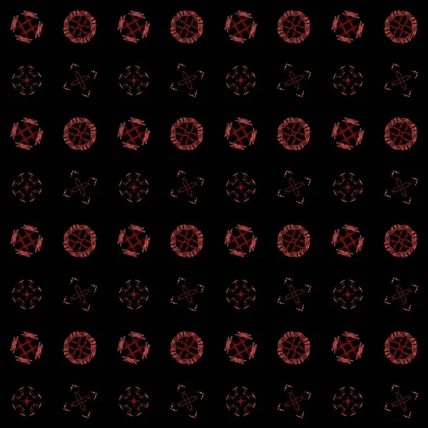 Tekstura Czerwonym Renderowaniem Abstrakcyjnym Wzorem Fraktalnej — Zdjęcie stockowe