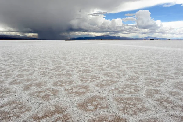 Солоне Озеро Салінас Грандс Аргентину Анд — стокове фото
