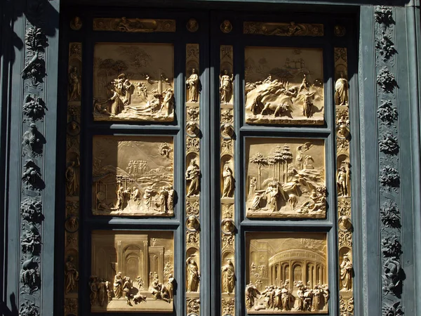 Баптистерій Флоренція Двері Раю — стокове фото