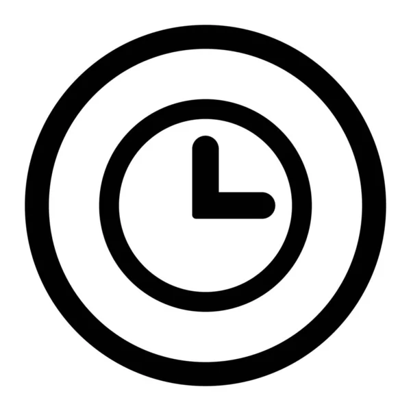 Ícone Relógio Raster Este Símbolo Chato Arredondado Desenha Com Cor — Fotografia de Stock