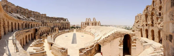 Oude Romeinse Amfitheater Jem Tunesië — Stockfoto