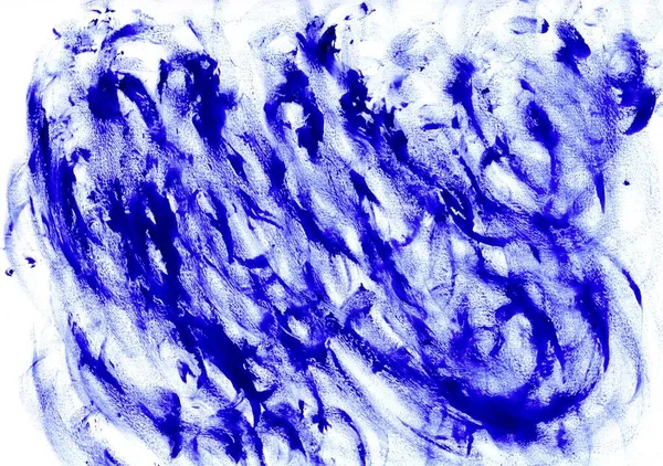 Azul Sobre Blanco Manchas Tinta Impresión Bloque Escaneo Alta Resolución —  Fotos de Stock
