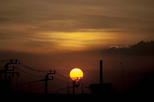 Schönes Sonnenlicht Sonnenuntergang Für Hintergrund — Stockfoto