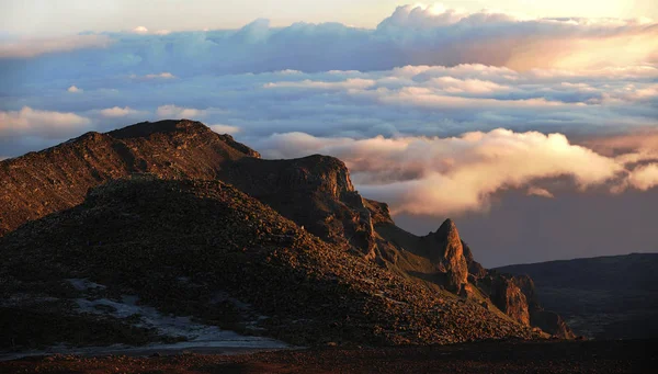 Usa Hawaii Maui Haleakala Firstlight Day Summit Crater — Stock Photo, Image