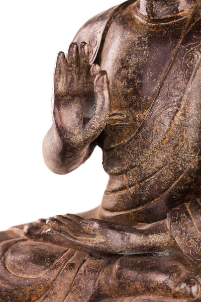 Buddha Shakyamunis Figur Einer Manuellen Pose Vitarka Mudra Die Alte — Stockfoto