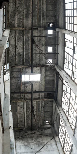 Ruinas Una Fábrica Industrial Muy Contaminada Lugar Era Conocido Como — Foto de Stock