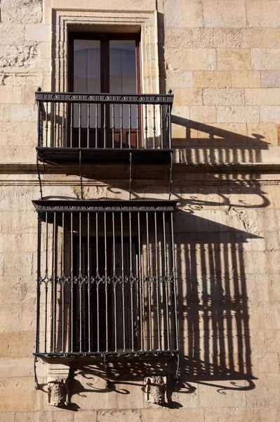 Guzman Sarayının Pencereleri Leon Castilla Leon Spanya — Stok fotoğraf