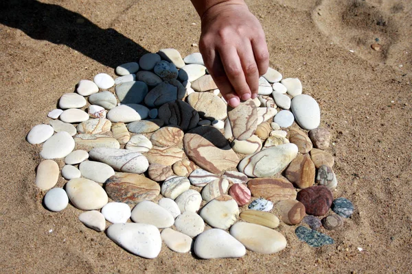 Drawing Pictures Sea Stones — Stock Photo, Image