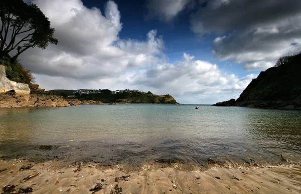 Readymoney Beach Nedaleko Fowey Přímo Pod Domem Která Bývala Kdysi — Stock fotografie