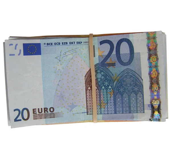 Moeda Euros Moeda União Europeia — Fotografia de Stock