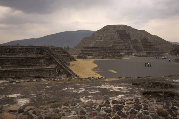 Moon Pyramid Teotihuacan Mexico Palace Quetzalpapaloti — Stock Fotó