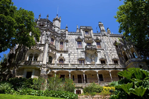 Quinta Regaleiras Slott Sintra Lissabon Portugal — Stockfoto