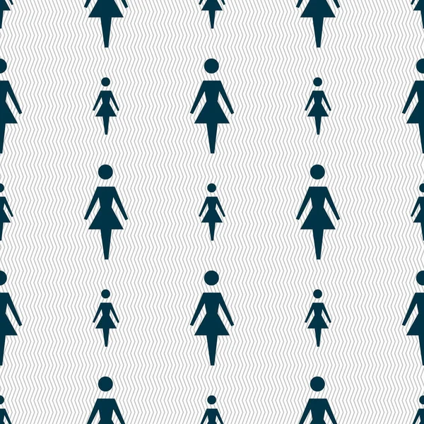 Icono Signo Femenino Mujer Símbolo Humano Baño Mujeres Fondo Abstracto — Foto de Stock