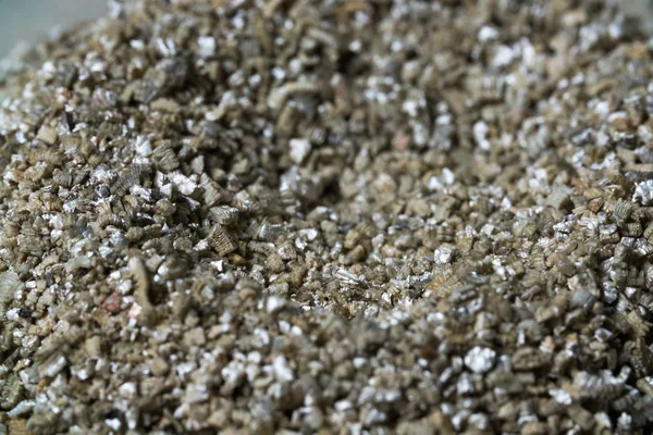 Mineral Vermikulit Sampel Untuk Produksi Raw Mineral — Stok Foto