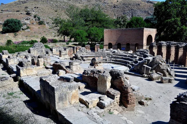 Reisfotografie Archeologische Site Van Gortyn Kreta — Stockfoto