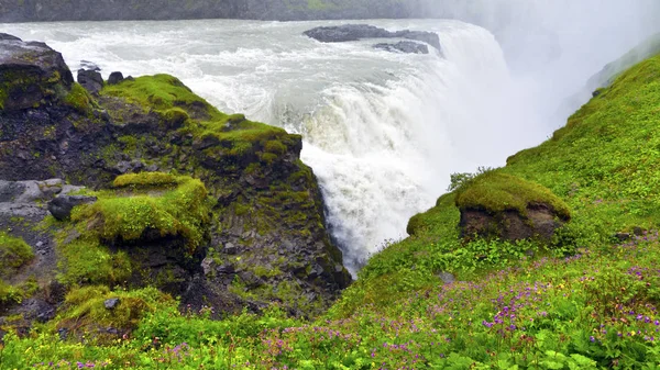 Gullfoss Vodopád Islandu — Stock fotografie