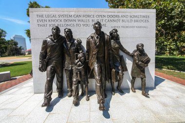 The Virginia Civil Rights Memorial is a monument in Richmond, Virginia commemorating protests which helped bring about school desegregation in the state. clipart
