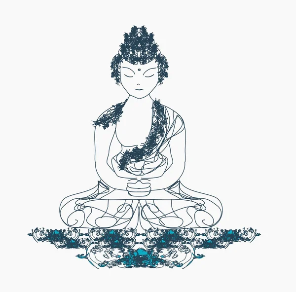 Wektor Chińskiego Tradycyjnego Wzorca Buddyzmu Artystycznego — Zdjęcie stockowe