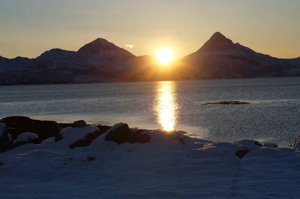 Vista Panorámica Del Paisaje Nordland Durante Día — Foto de Stock