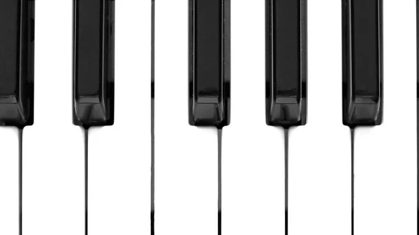 Черно Белые Клавиши Музыкальной Клавиатуре — стоковое фото