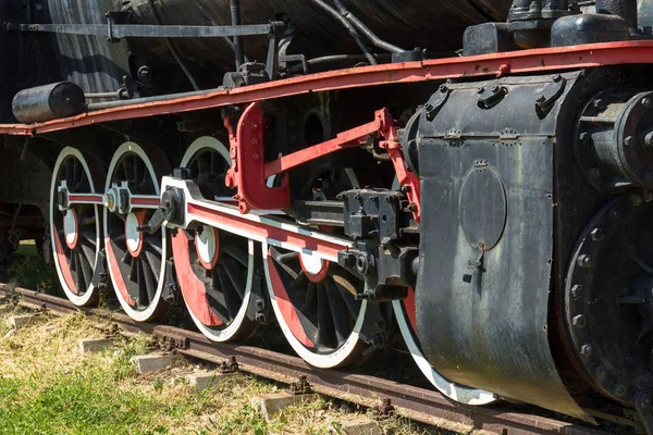 Ruedas Tren Locomotora Vapor Edirne Turquía — Foto de Stock